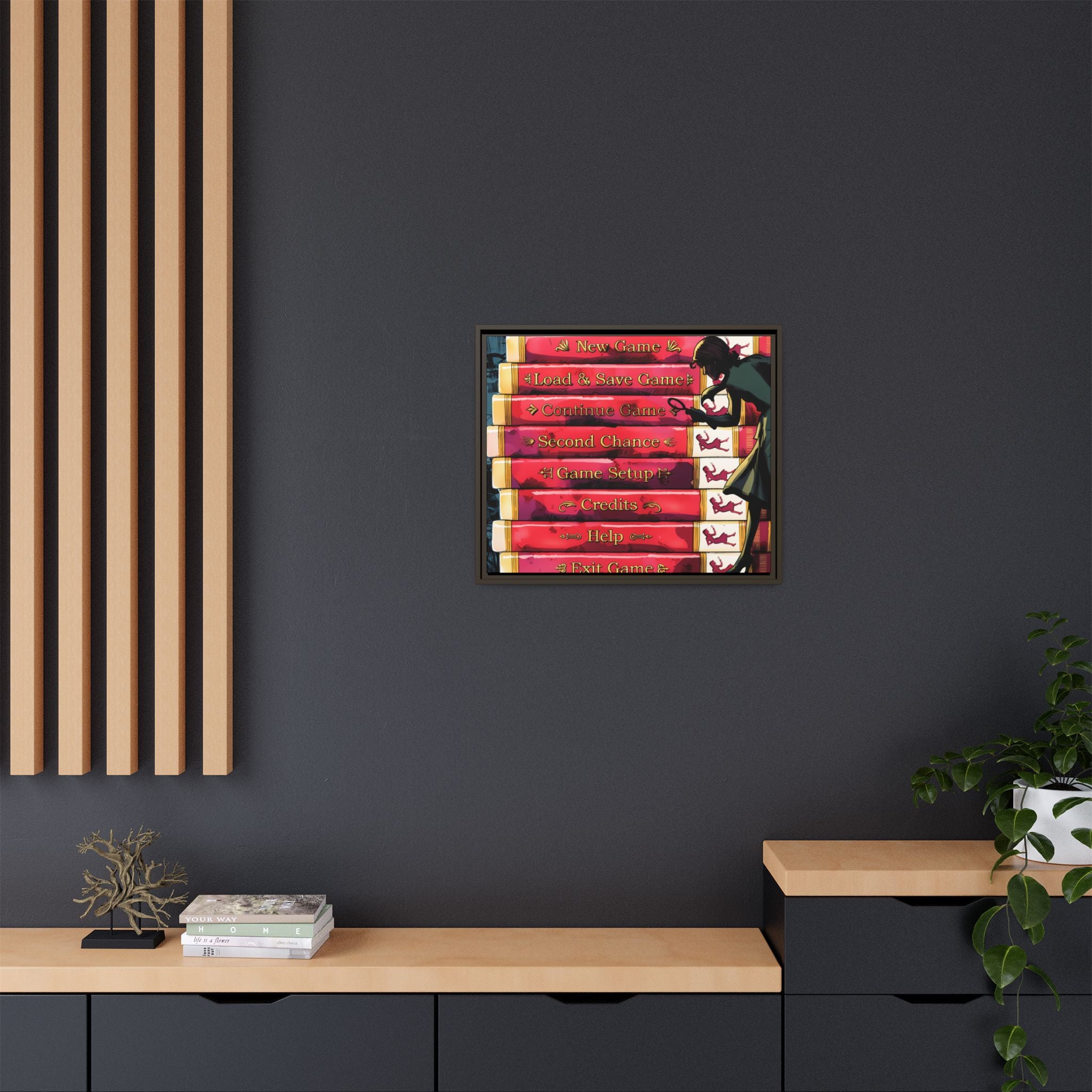 Detective Framed Canvas