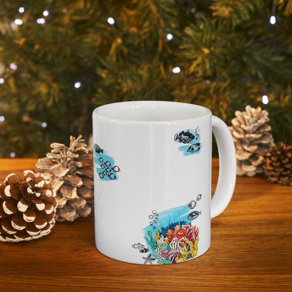 Under The Sea Doodle Coffee Mug