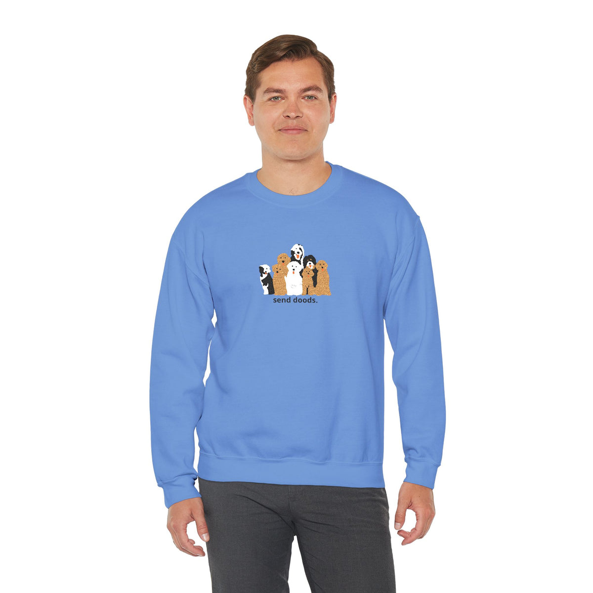 Embroidered Send Doods Crewneck Sweatshirt