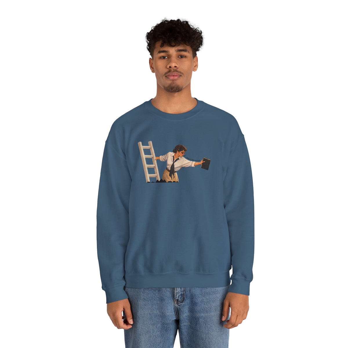 Vintage Evelyn Librarian Crewneck Sweatshirt