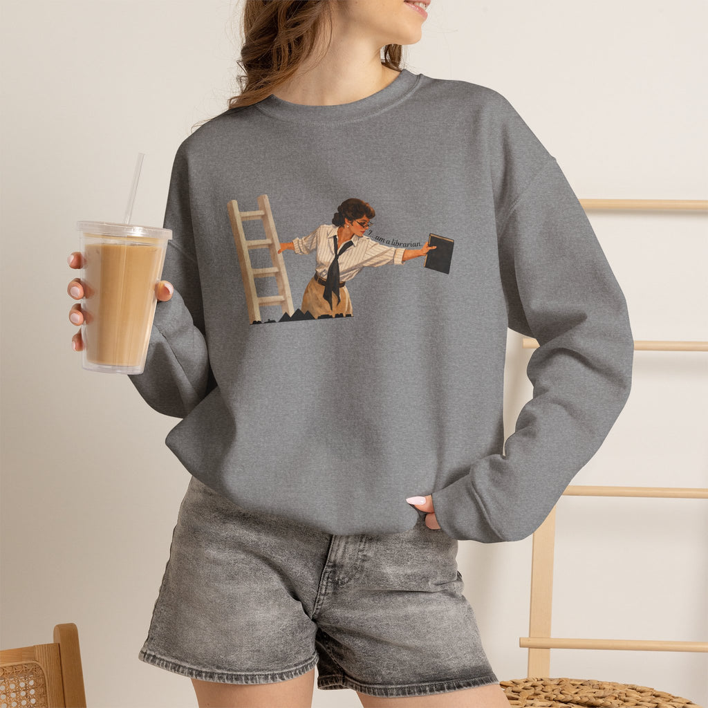 Vintage Evelyn Librarian Crewneck Sweatshirt