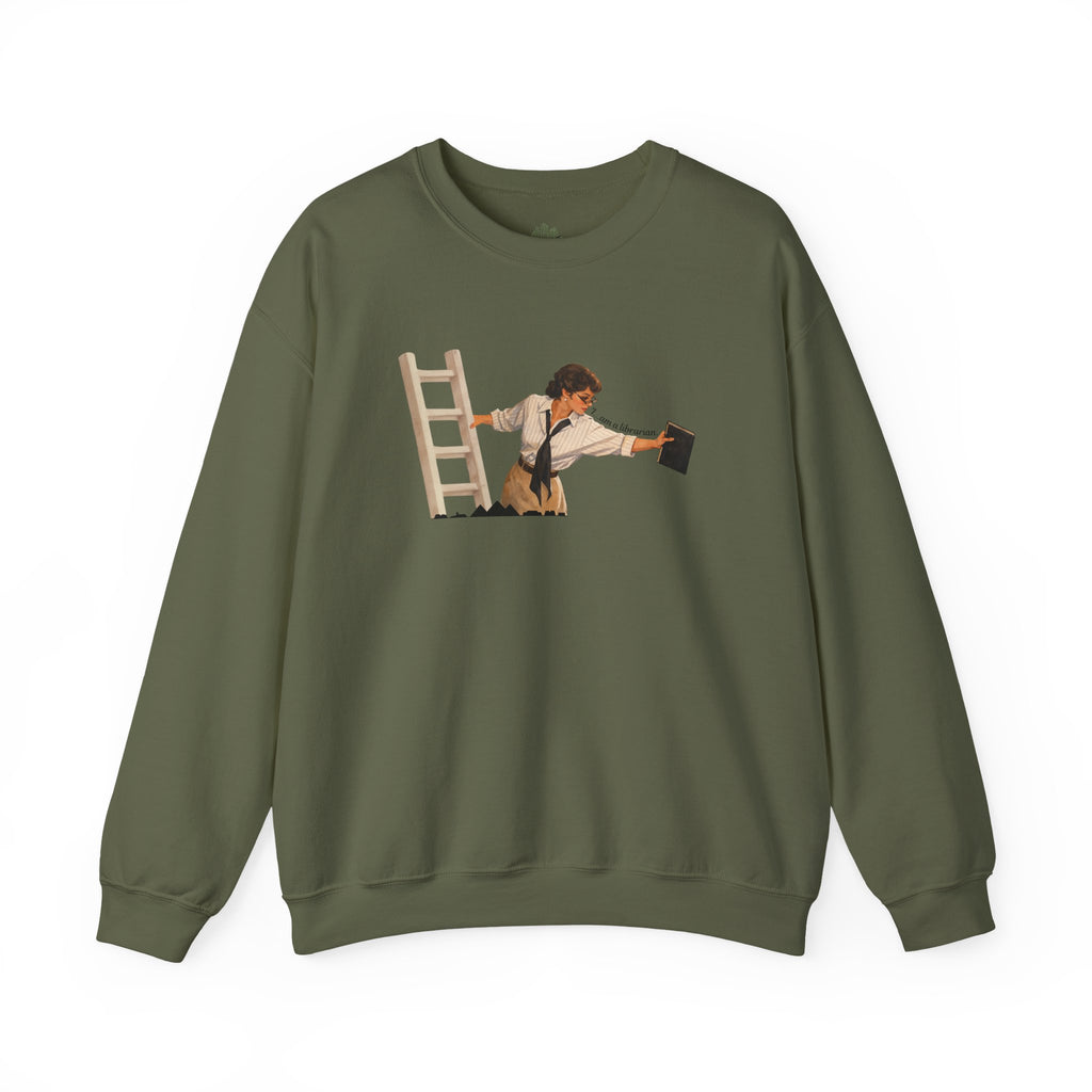 Vintage Evelyn Librarian Crewneck Sweatshirt