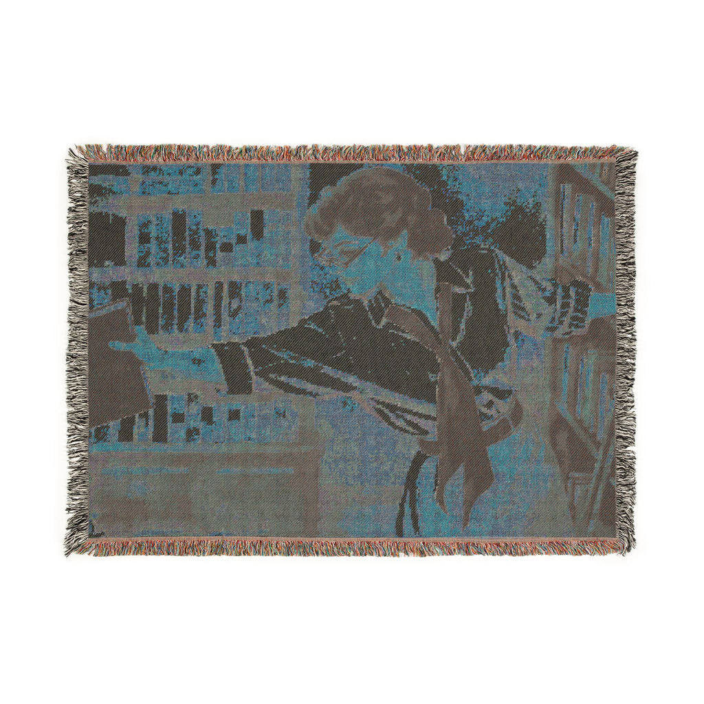 Evelyn Librarian Woven Blanket
