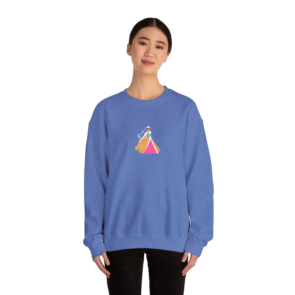Embroidered Princess Crewneck Sweatshirt