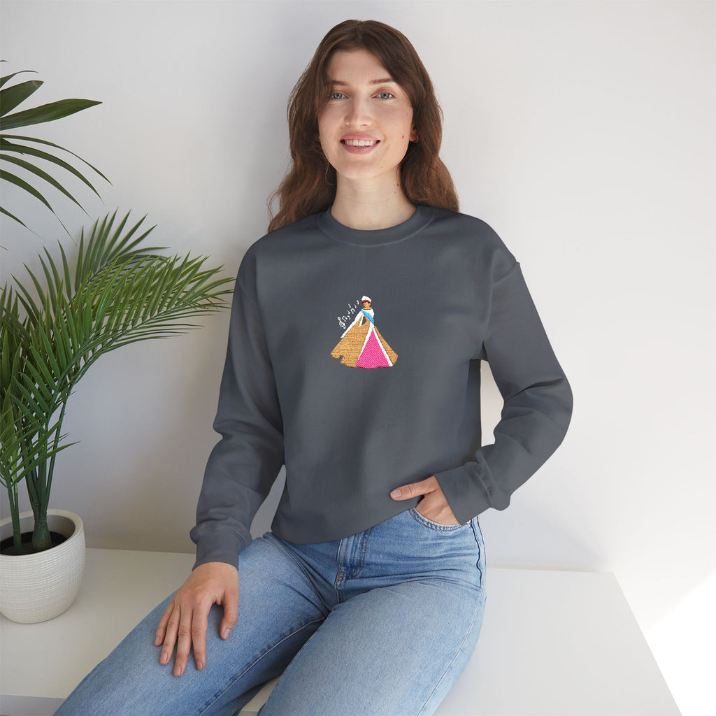 Embroidered Princess Crewneck Sweatshirt