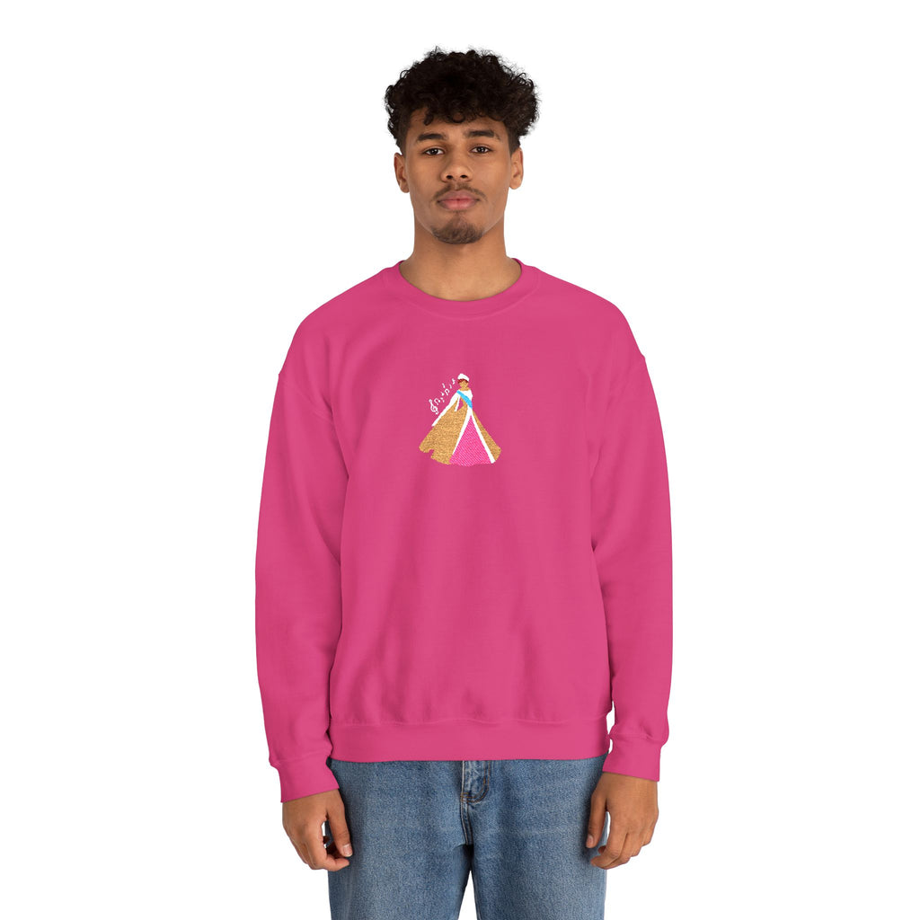Embroidered Princess Crewneck Sweatshirt