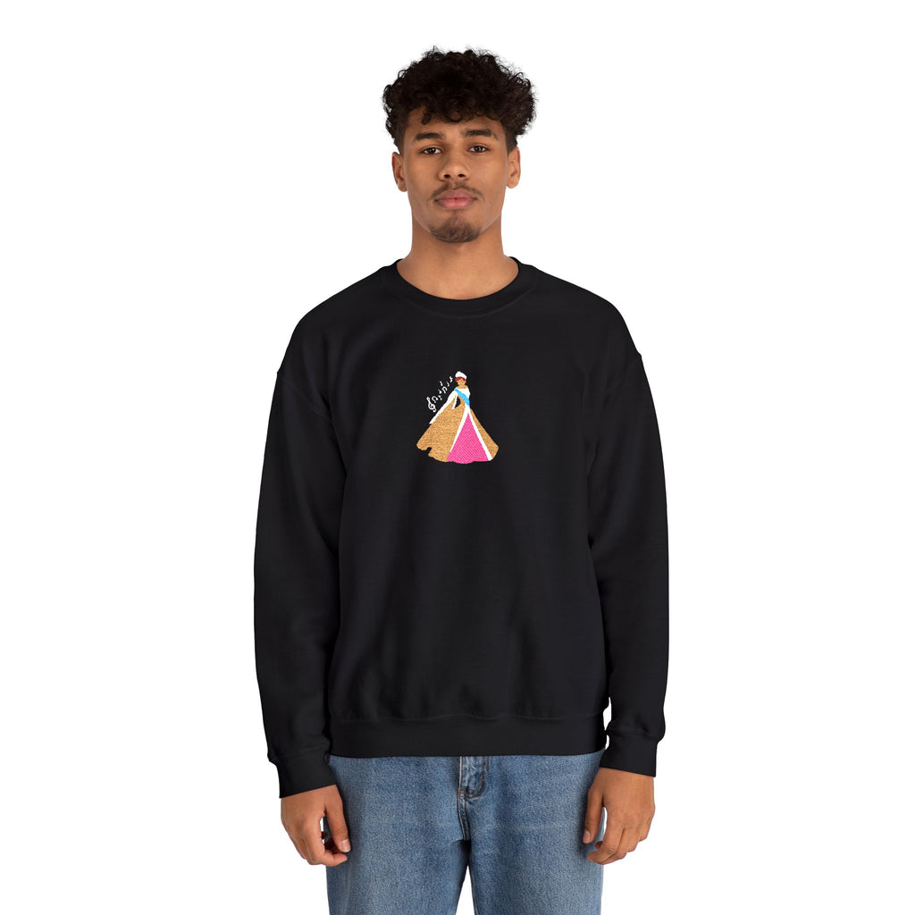 Embroidered Princess Crewneck Sweatshirt