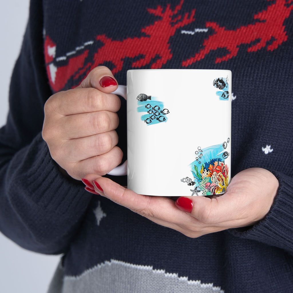 Under The Sea Doodle Coffee Mug