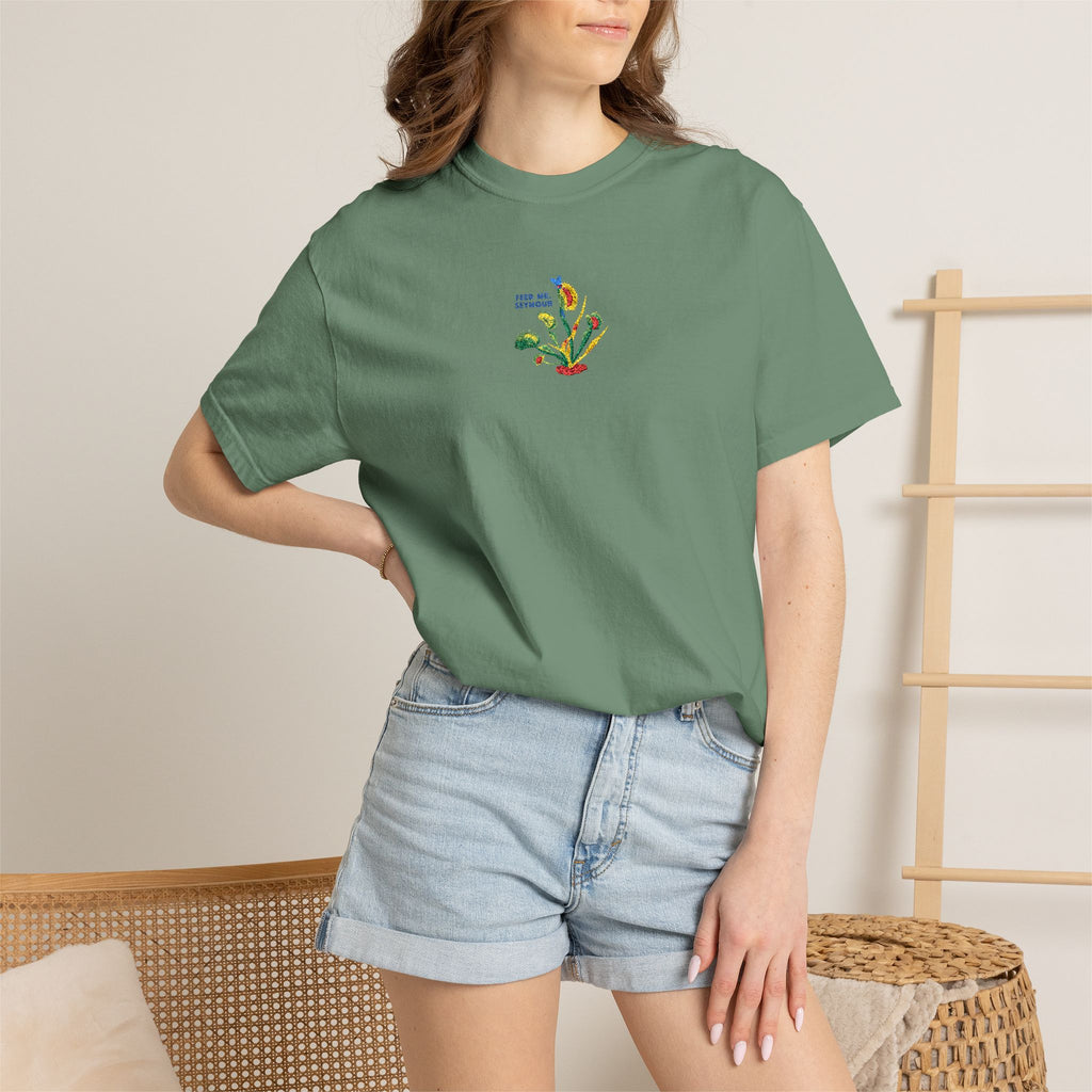 Feed Me Seymour Embroidered Tee