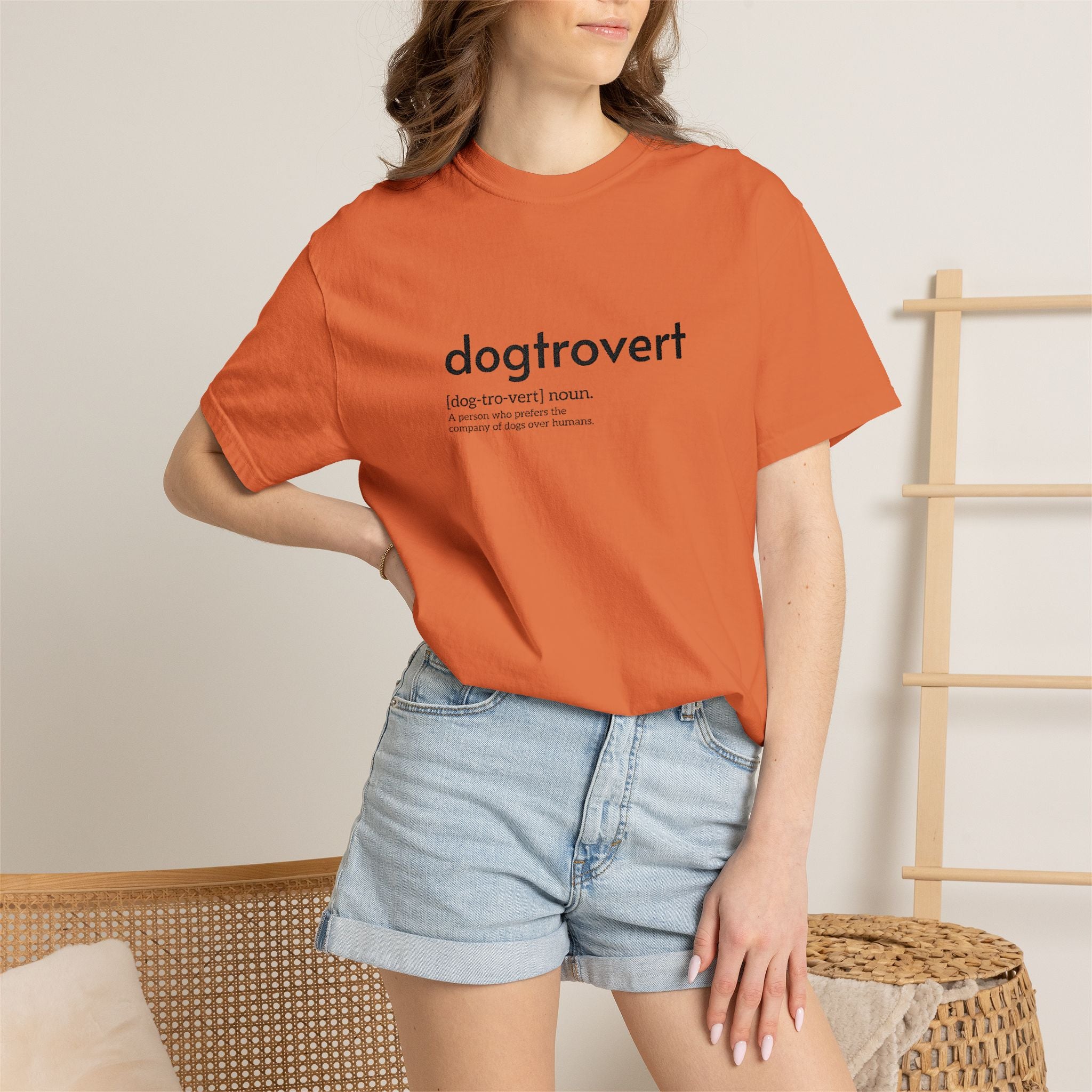 Dog-tro-vert Embroidered T-Shirt