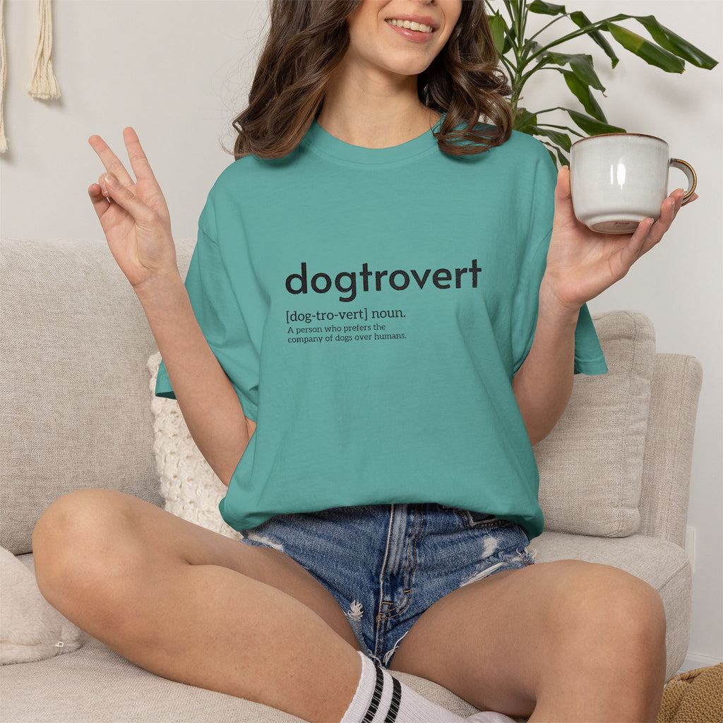 Dog-tro-vert Embroidered T-Shirt