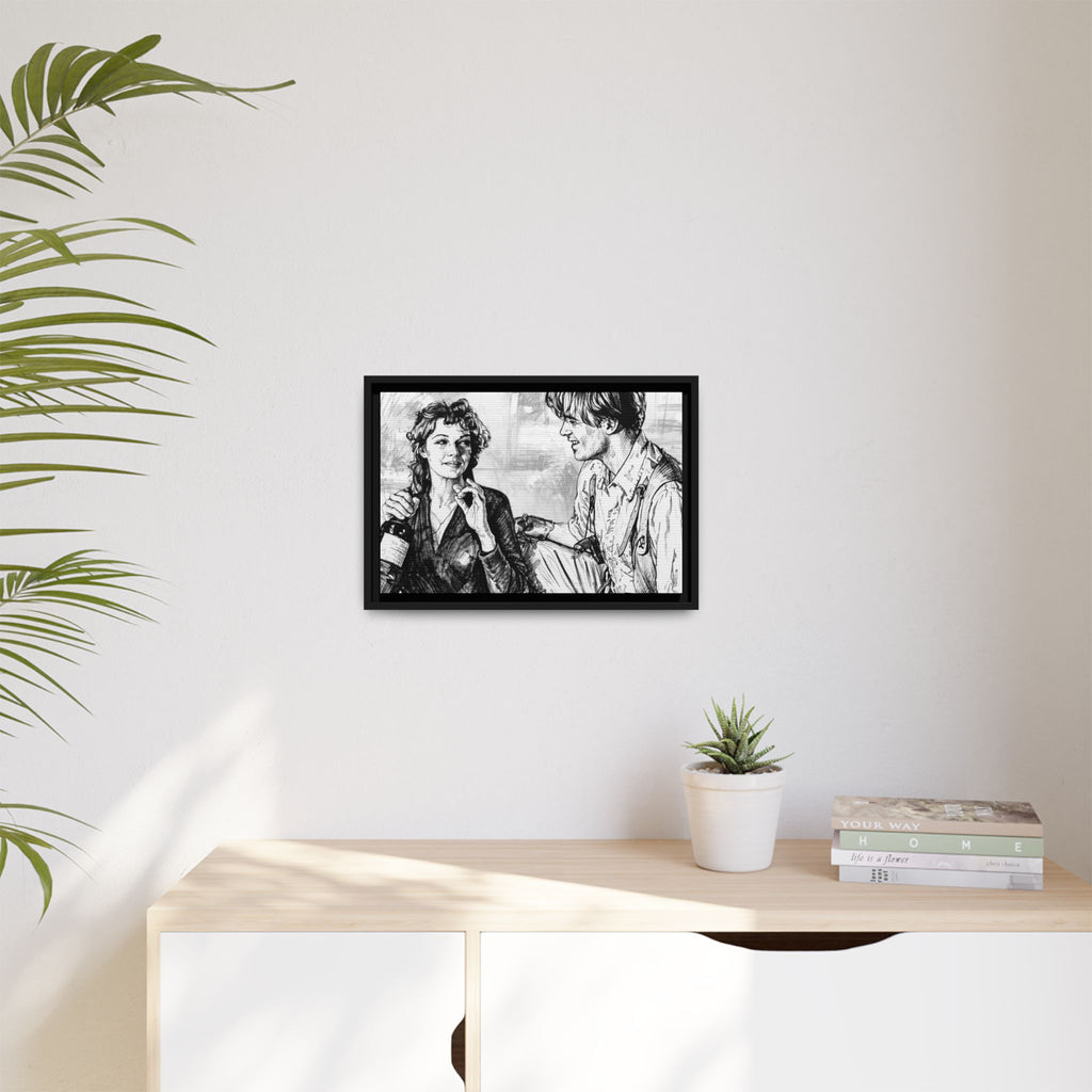 Rick & Evelyn Framed Canvas