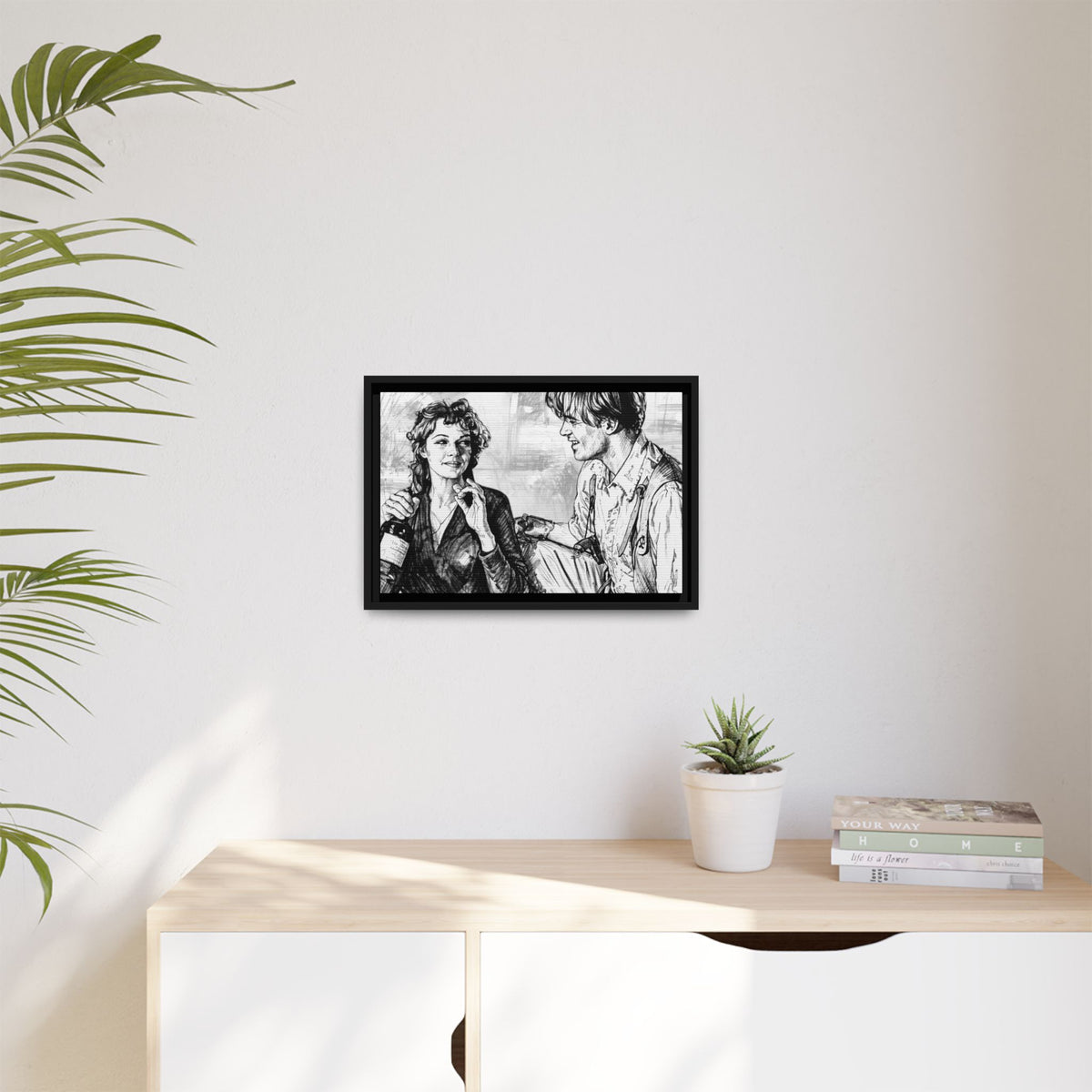 Rick & Evelyn Framed Canvas