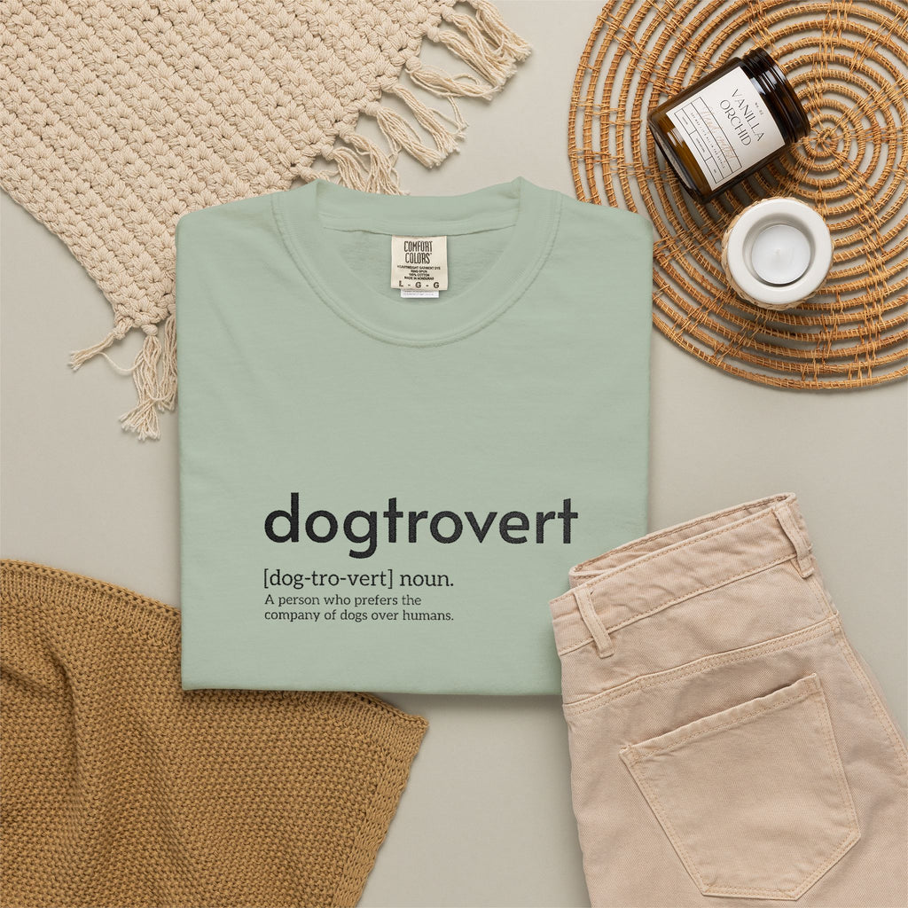 Dog-tro-vert Embroidered T-Shirt