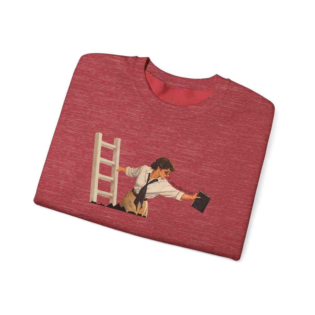 Vintage Evelyn Librarian Crewneck Sweatshirt