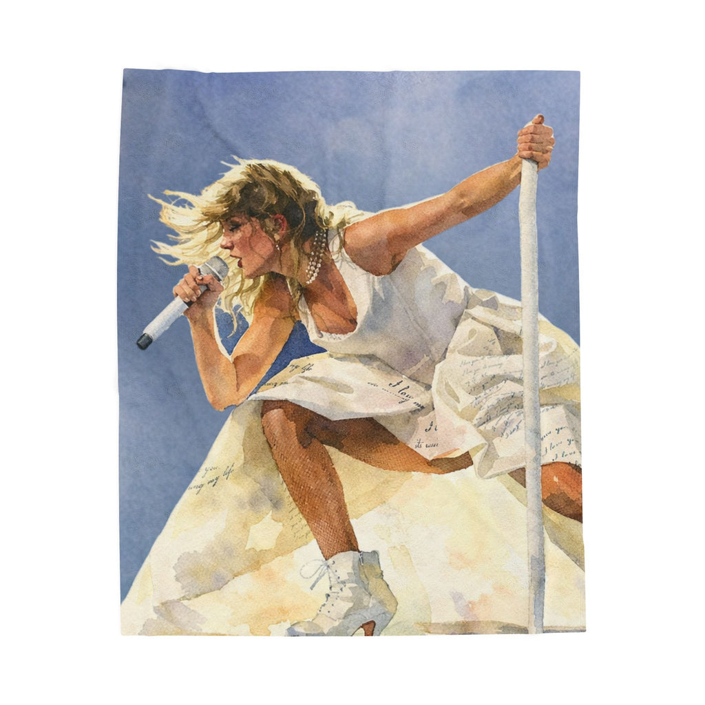 Music Lover Poet Plush Blanket