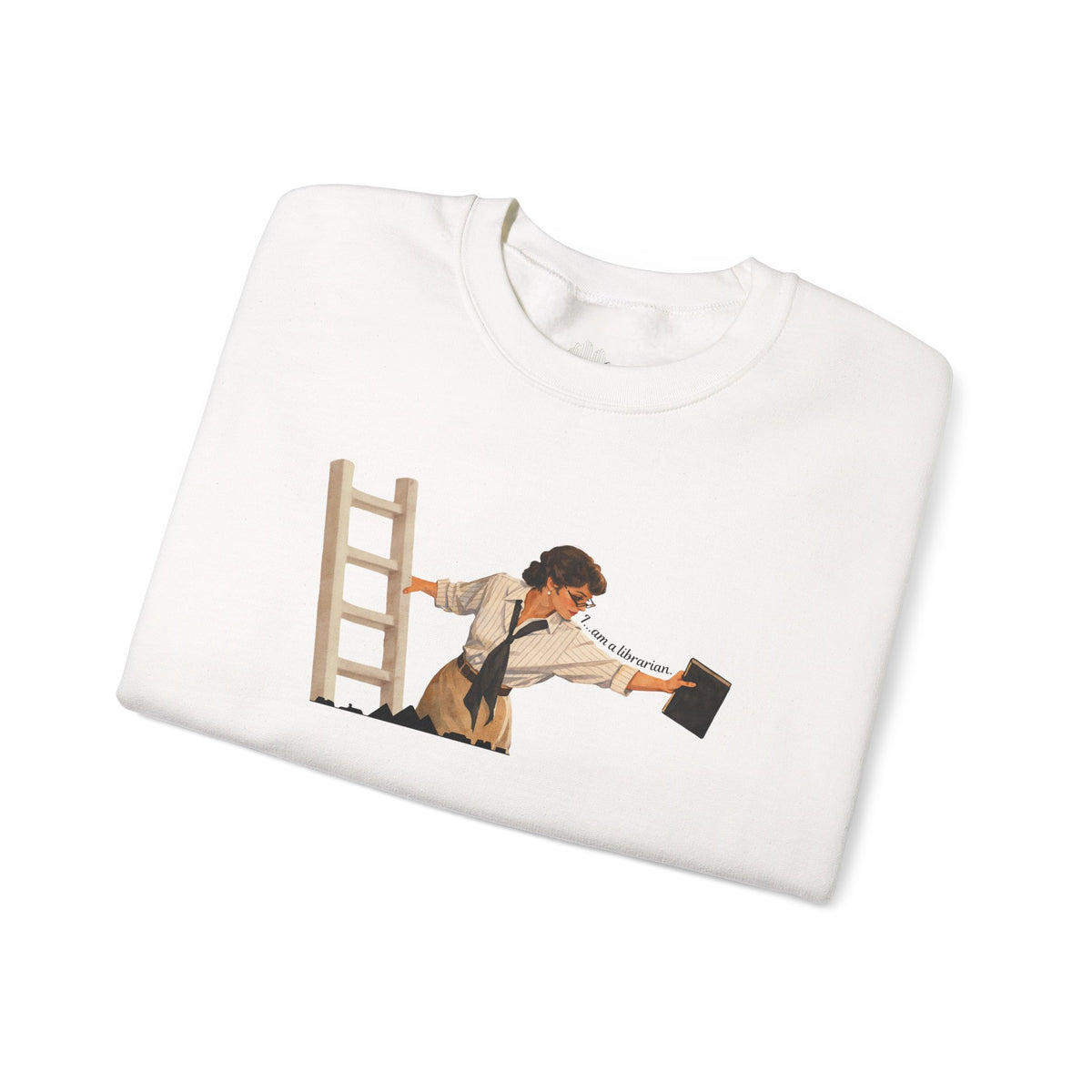 Vintage Evelyn Librarian Crewneck Sweatshirt