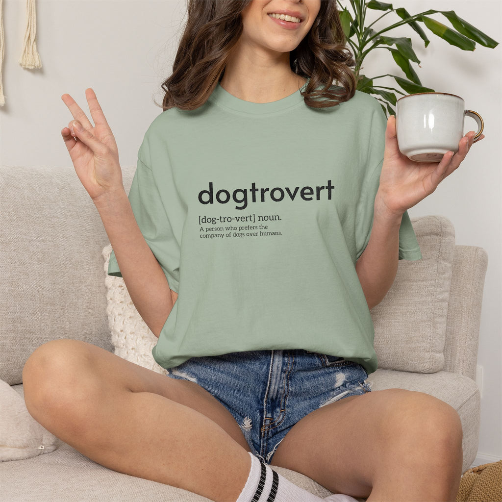 Dog-tro-vert Embroidered T-Shirt