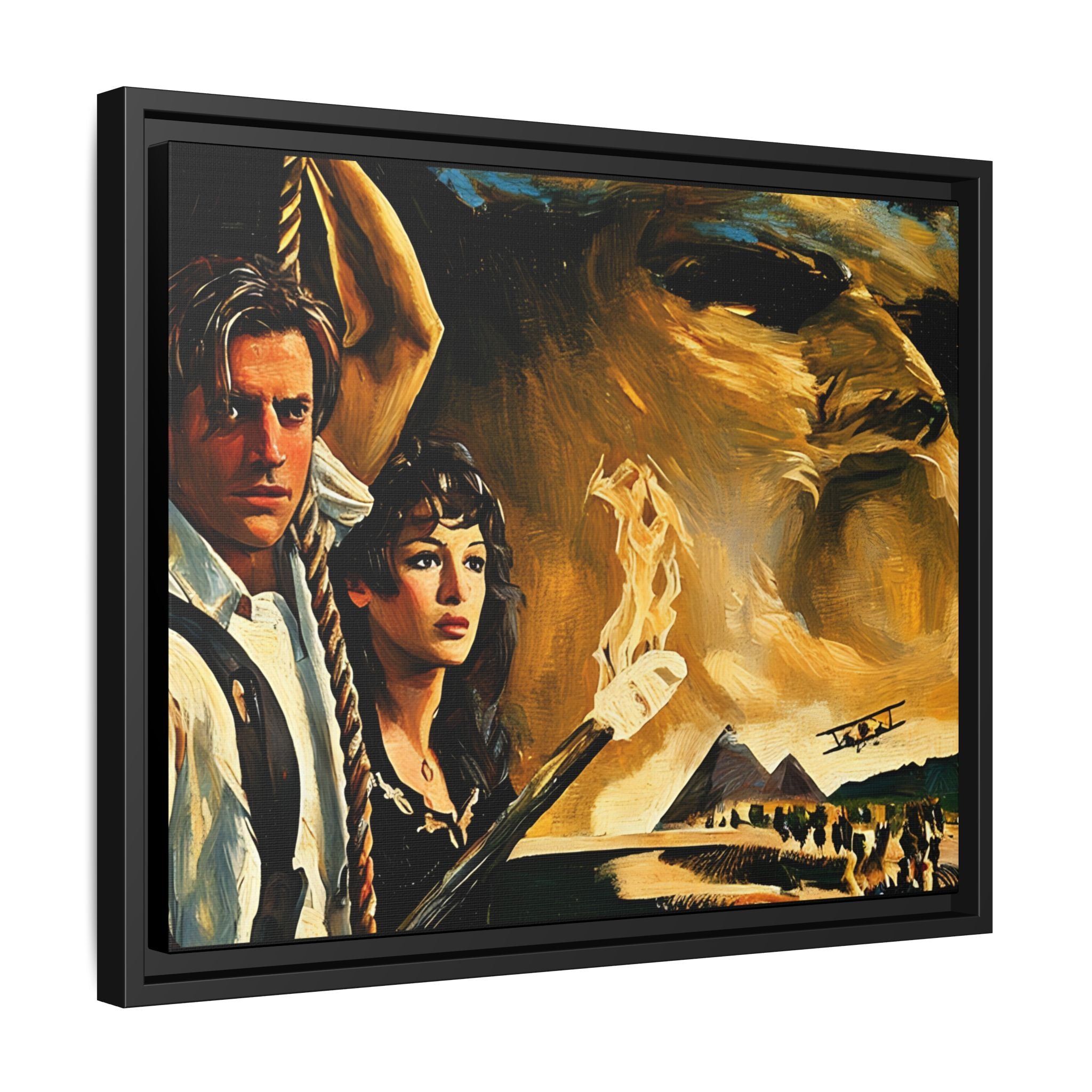 Rick & Evelyn Framed Canvas