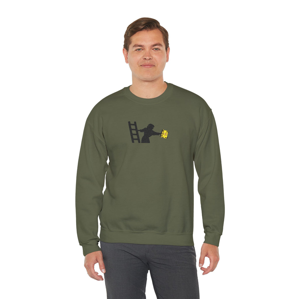 Embroidered Evelyn Librarian Crewneck Sweatshirt