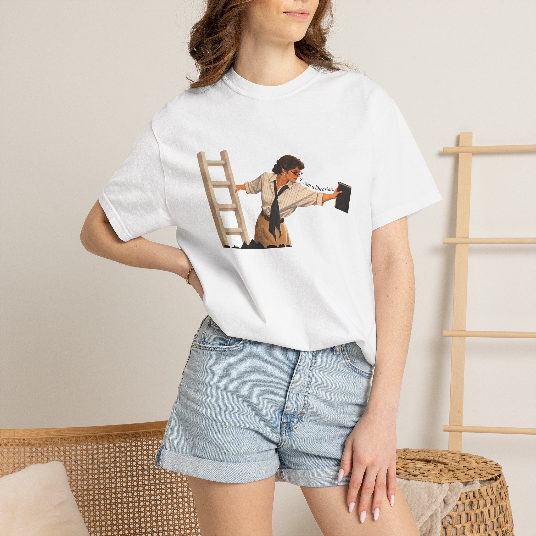 Evelyn Librarian Tee