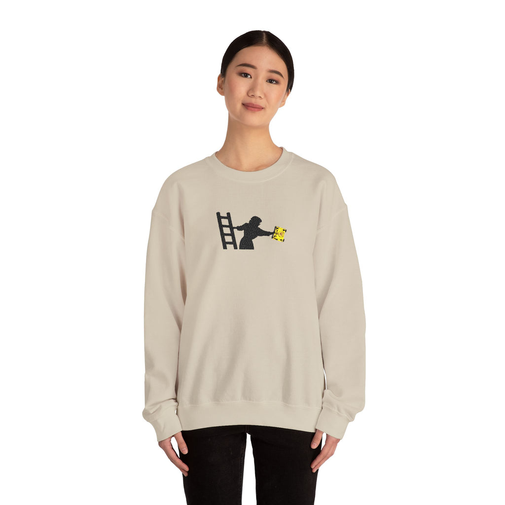 Embroidered Evelyn Librarian Crewneck Sweatshirt