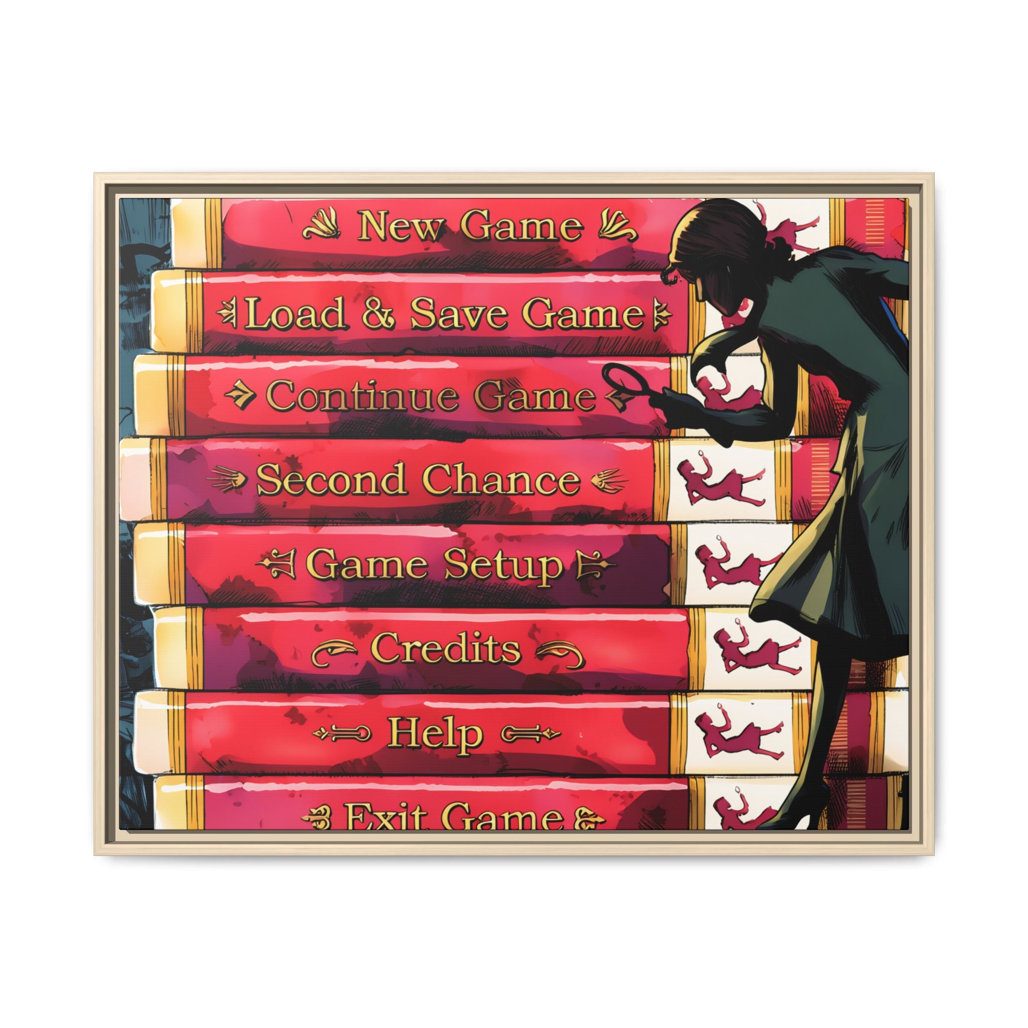 Detective Framed Canvas