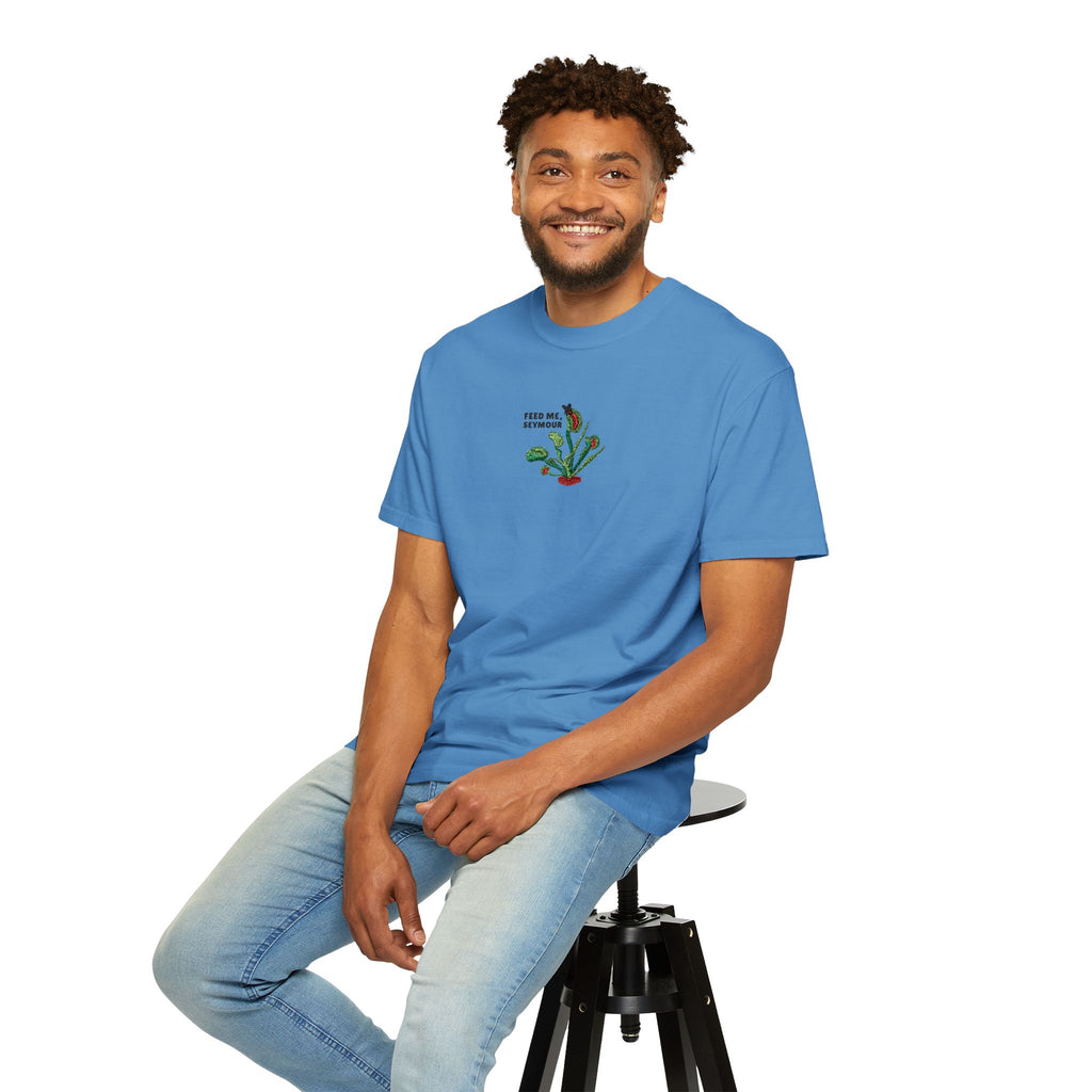 Embroidered Feed Me Seymour Tee