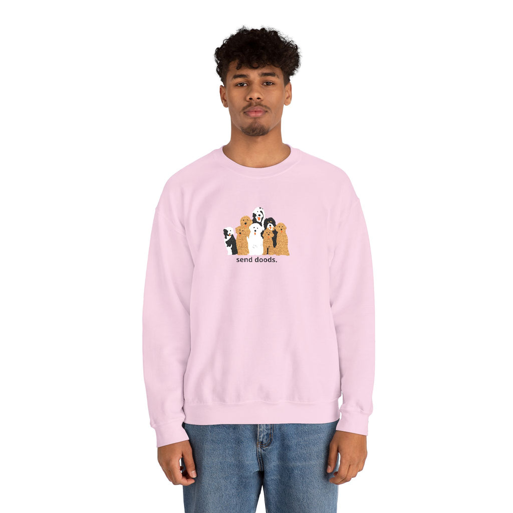 Embroidered Send Doods Crewneck Sweatshirt