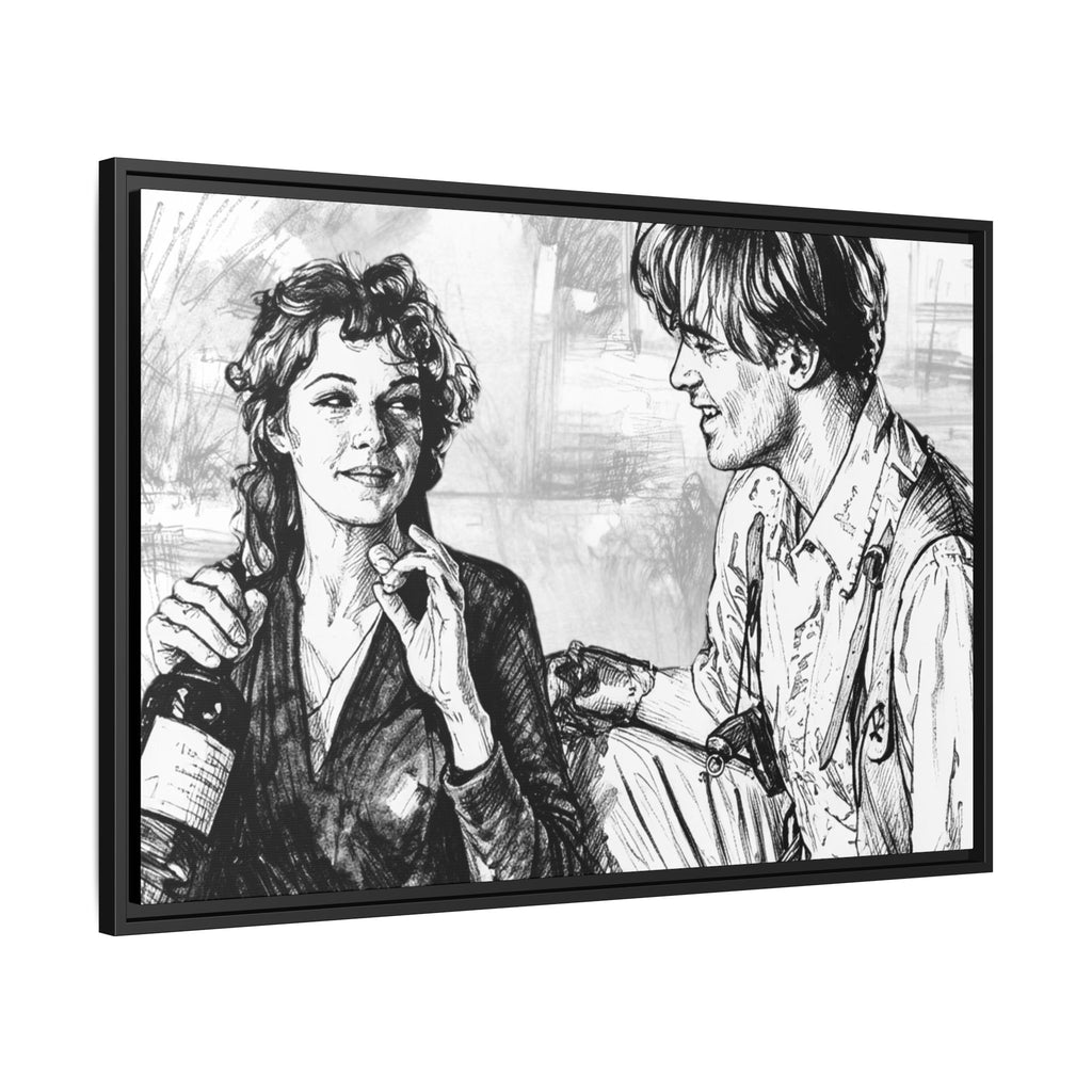 Rick & Evelyn Framed Canvas