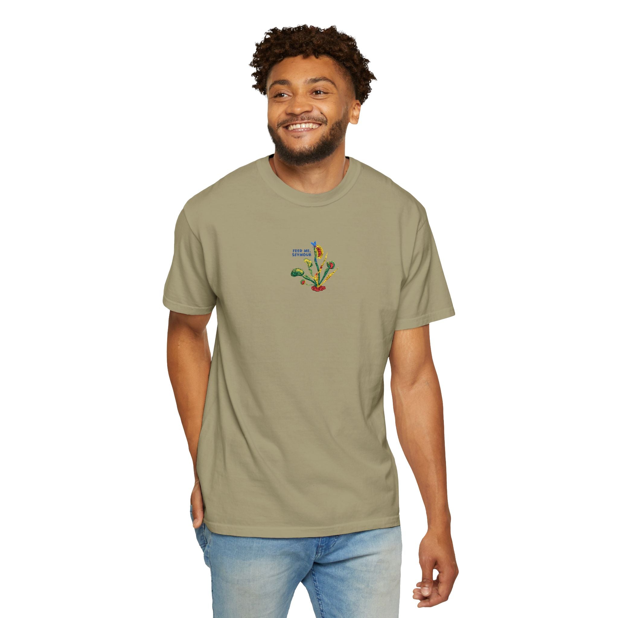 Feed Me Seymour Embroidered Tee