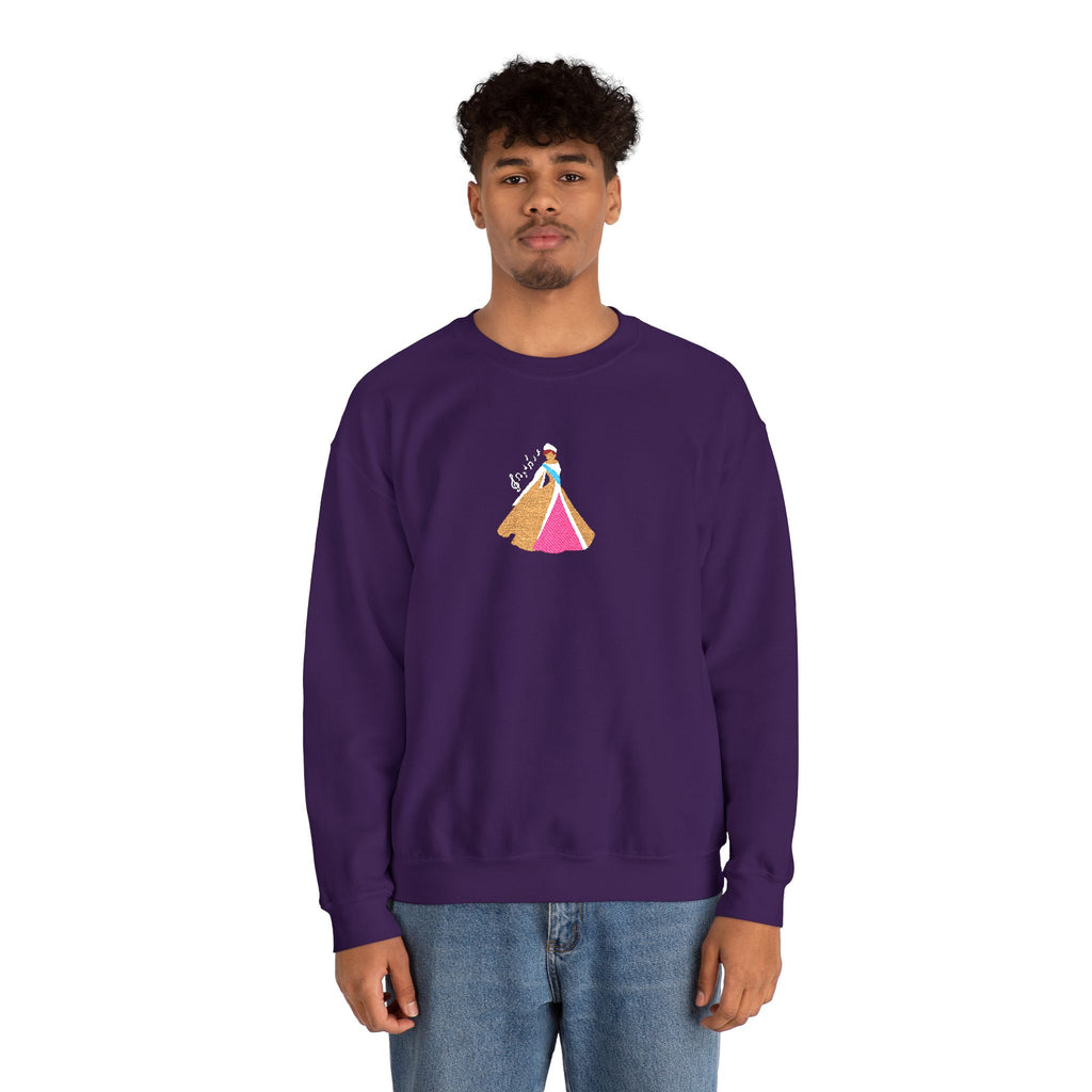 Embroidered Princess Crewneck Sweatshirt