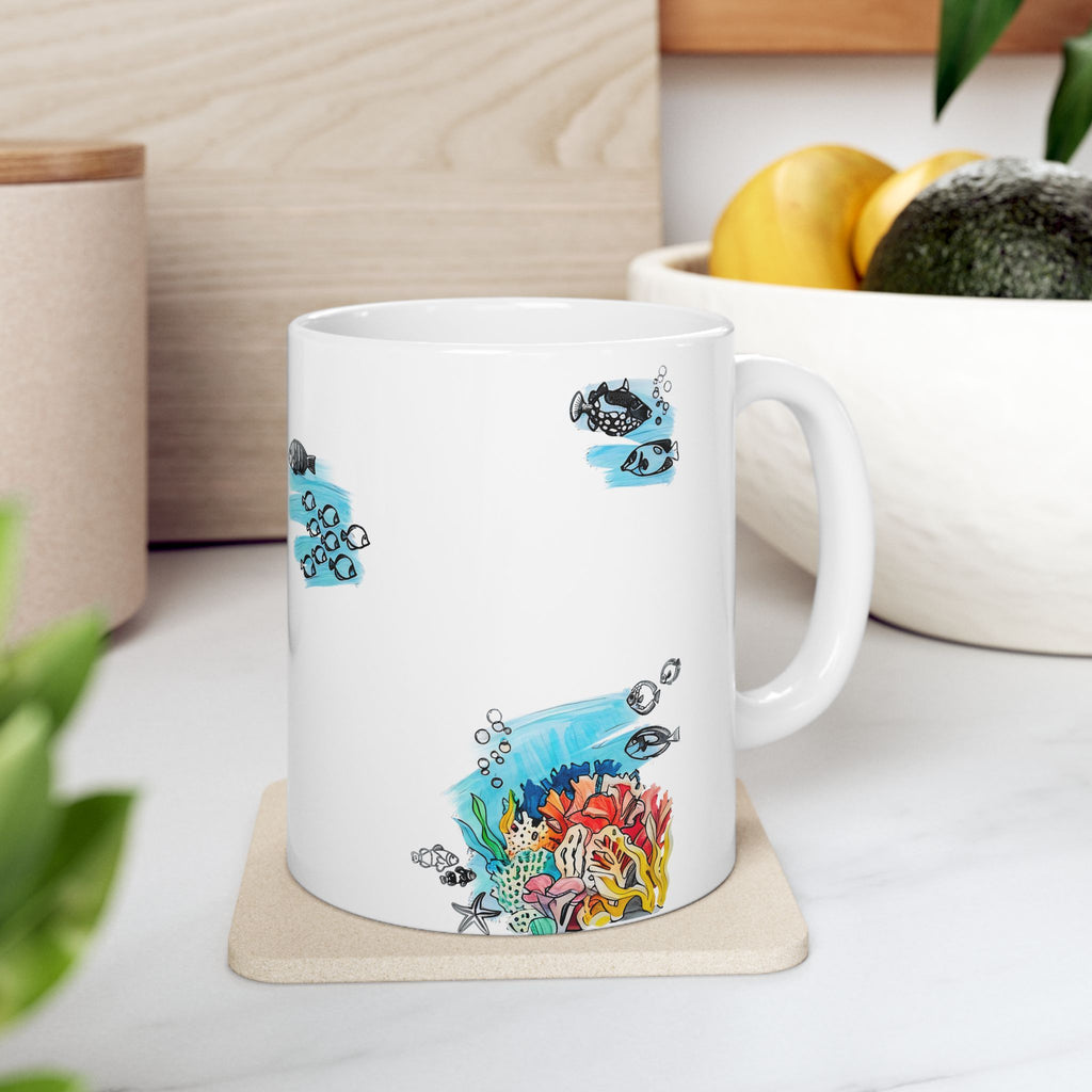 Under The Sea Doodle Coffee Mug