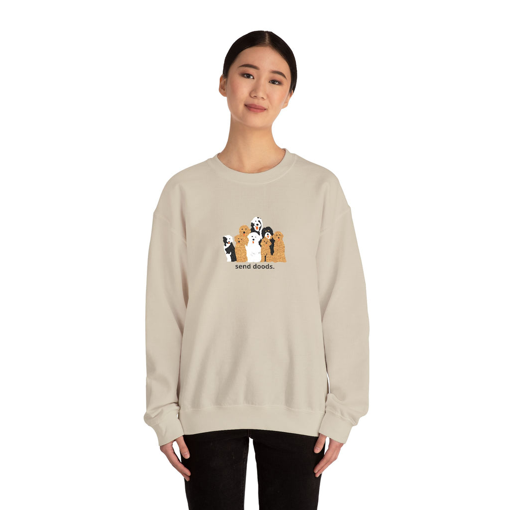 Embroidered Send Doods Crewneck Sweatshirt