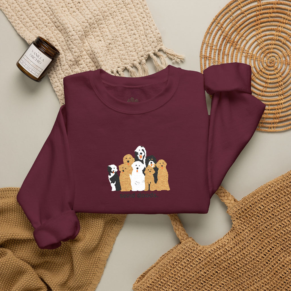 Embroidered Send Doods Crewneck Sweatshirt