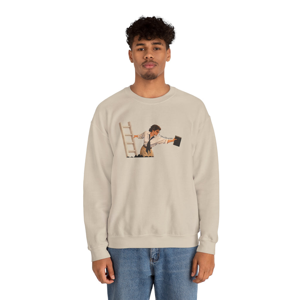 Vintage Evelyn Librarian Crewneck Sweatshirt