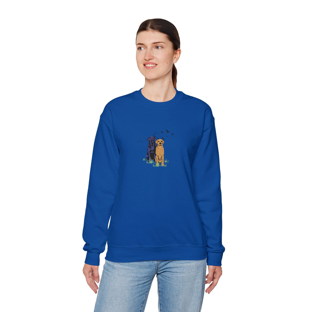 Embroidered Dog Crewneck Sweatshirt
