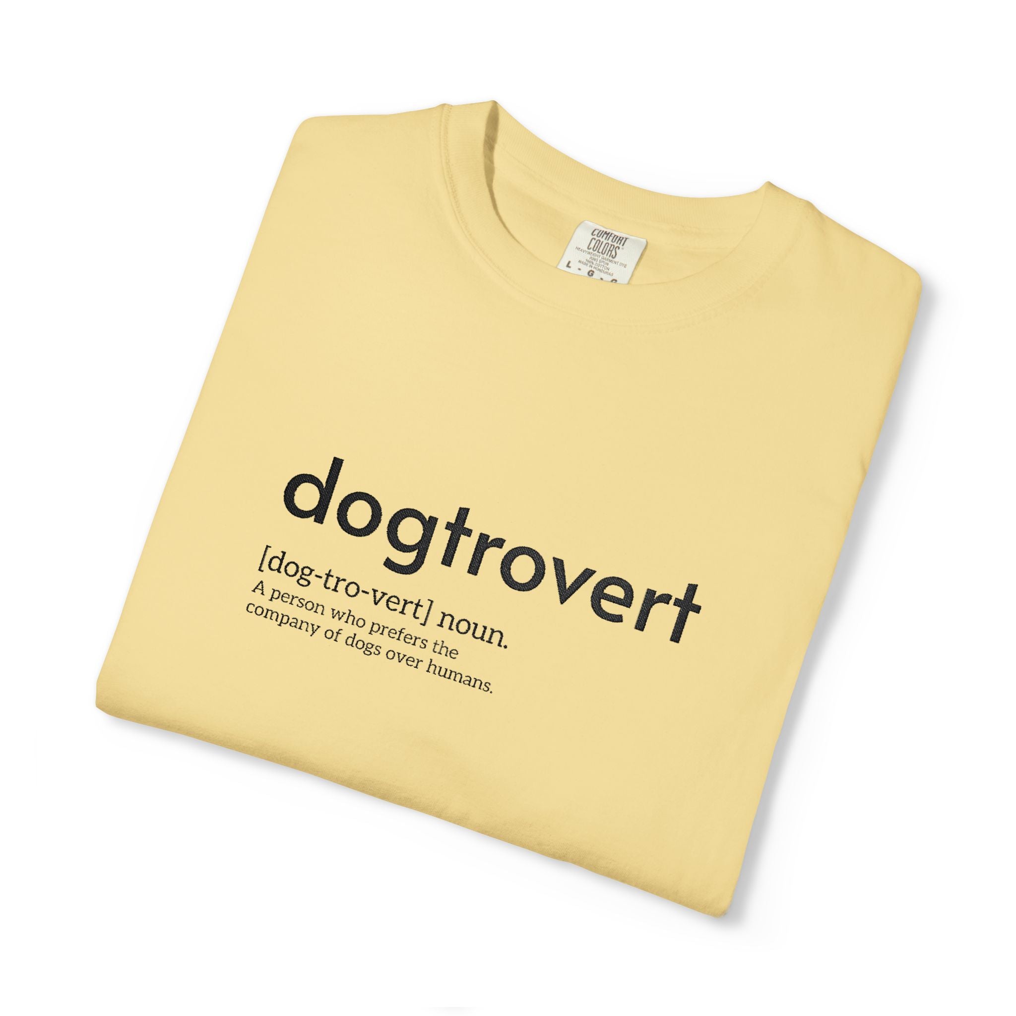 Dog-tro-vert Embroidered T-Shirt
