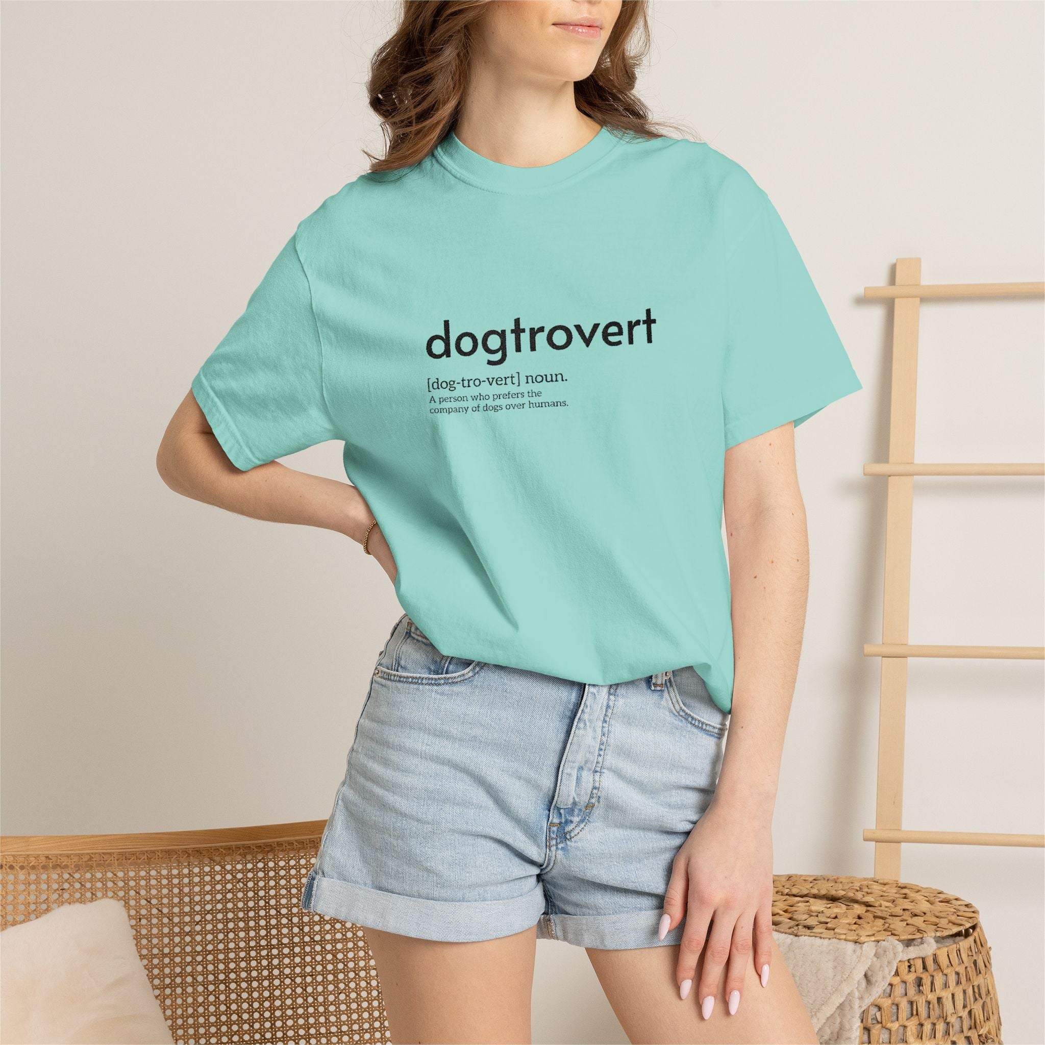 Dog-tro-vert Embroidered T-Shirt