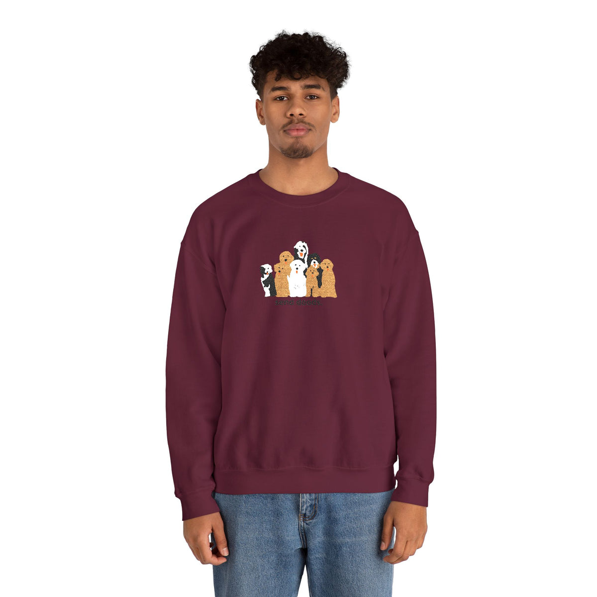 Embroidered Send Doods Crewneck Sweatshirt