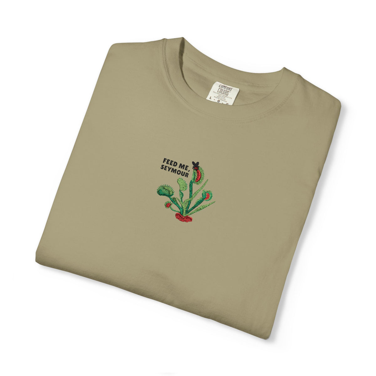 Embroidered Feed Me Seymour Tee
