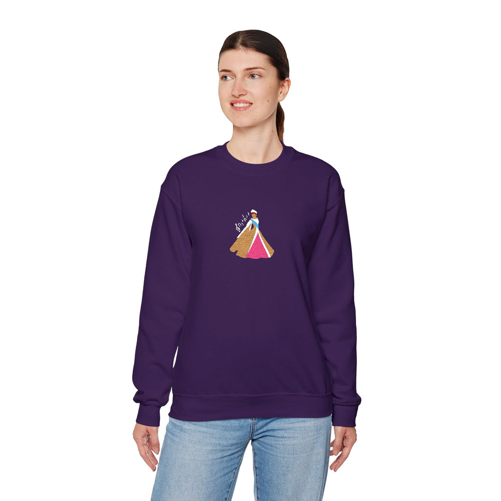 Embroidered Princess Crewneck Sweatshirt