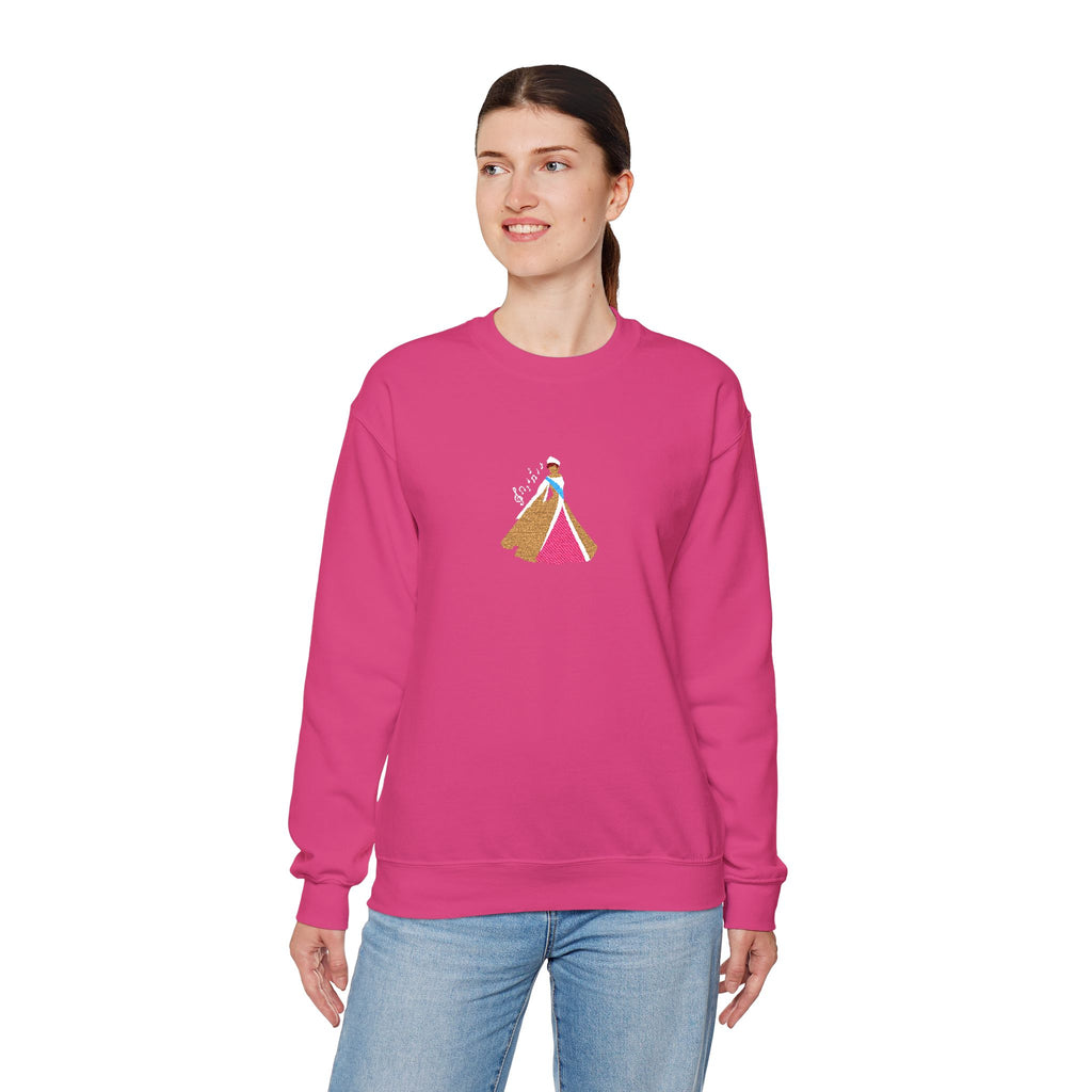 Embroidered Princess Crewneck Sweatshirt