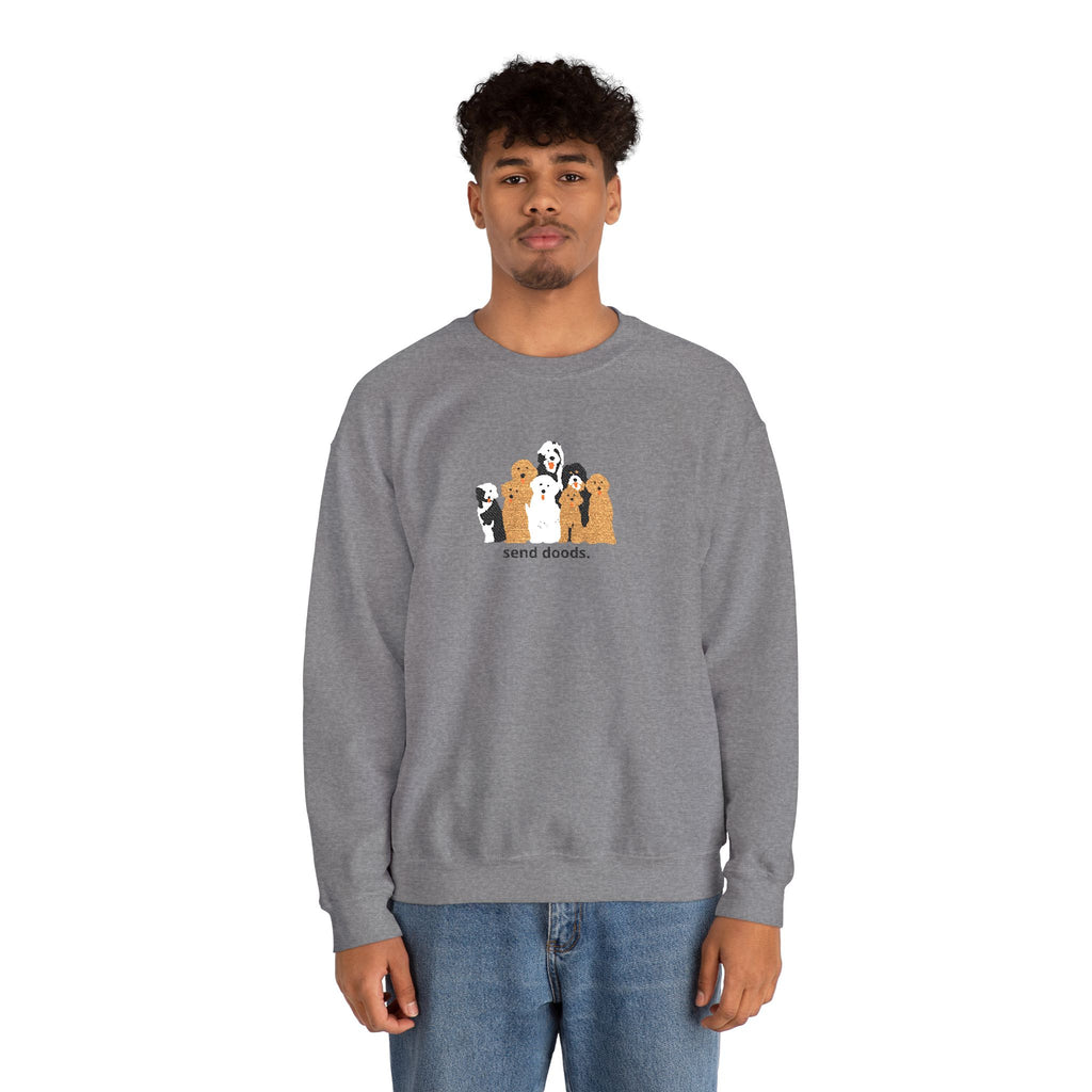 Embroidered Send Doods Crewneck Sweatshirt