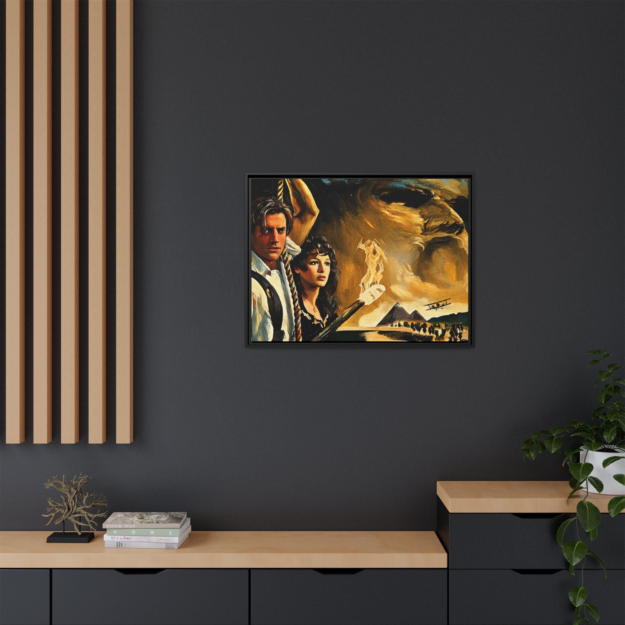 Rick & Evelyn Framed Canvas