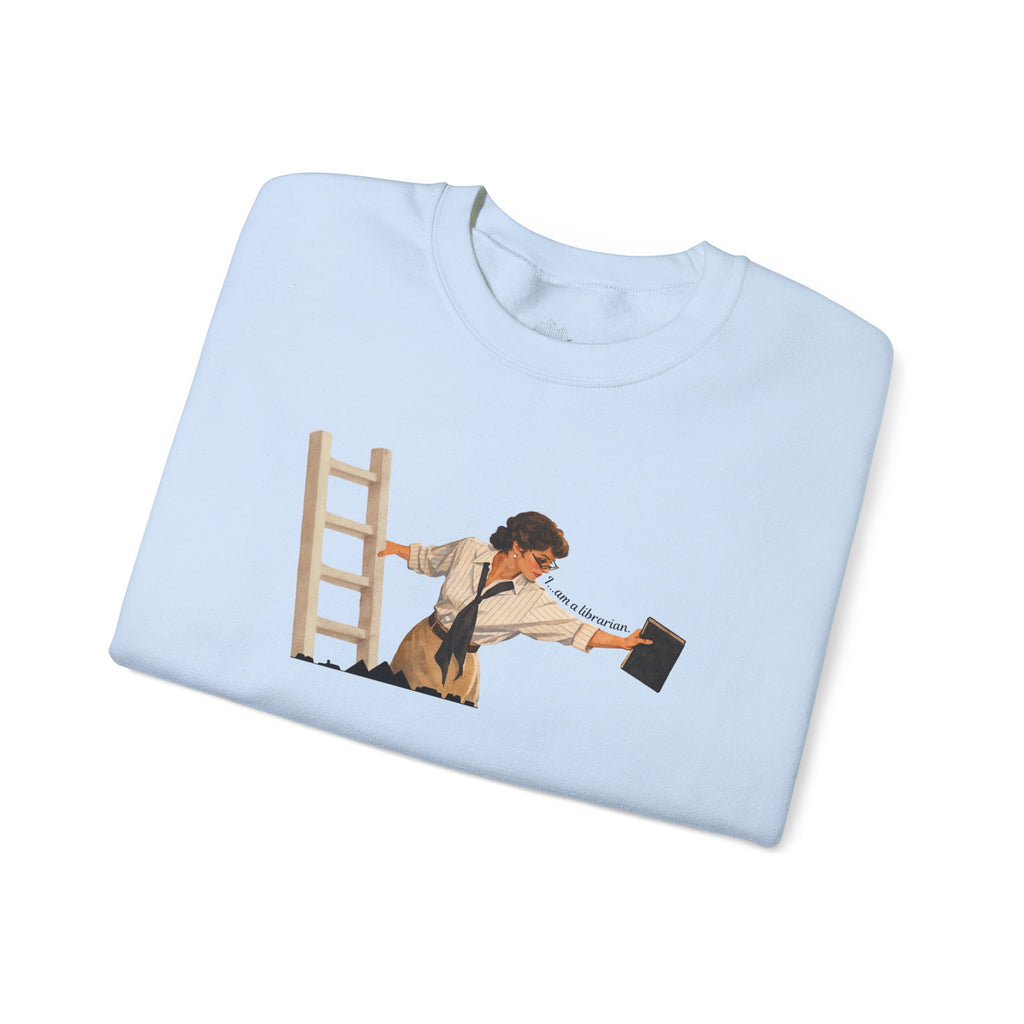 Vintage Evelyn Librarian Crewneck Sweatshirt