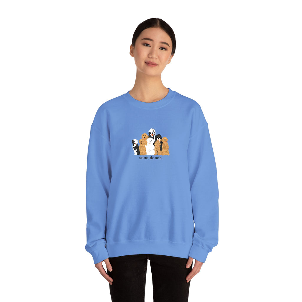 Embroidered Send Doods Crewneck Sweatshirt