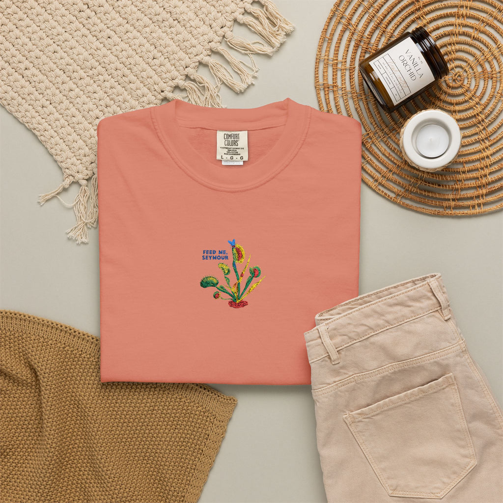 Feed Me Seymour Embroidered Tee