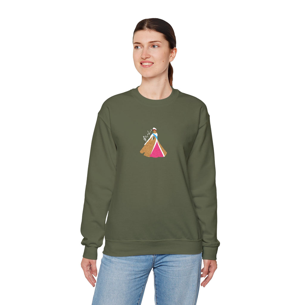 Embroidered Princess Crewneck Sweatshirt
