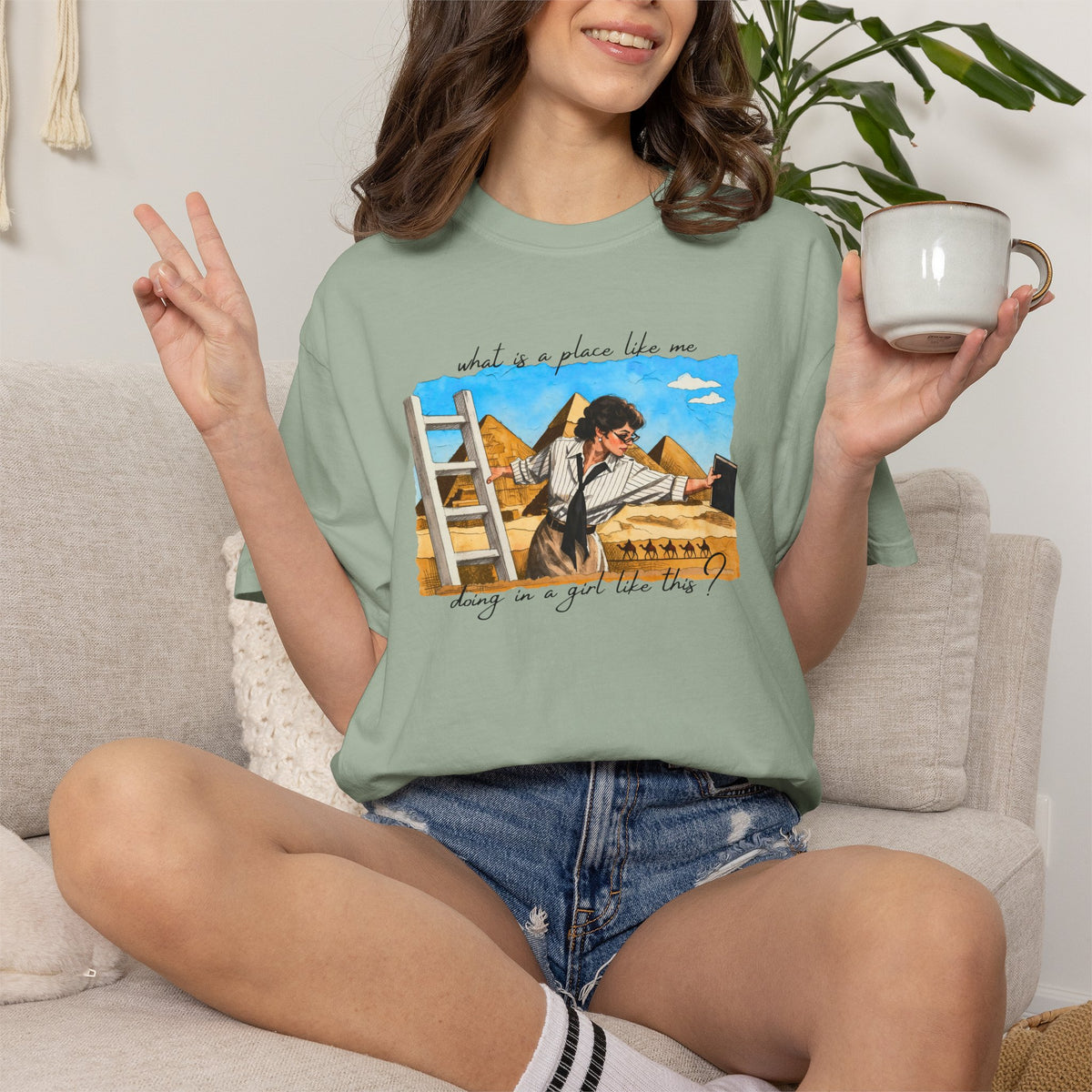 Evelyn Librarian Tee